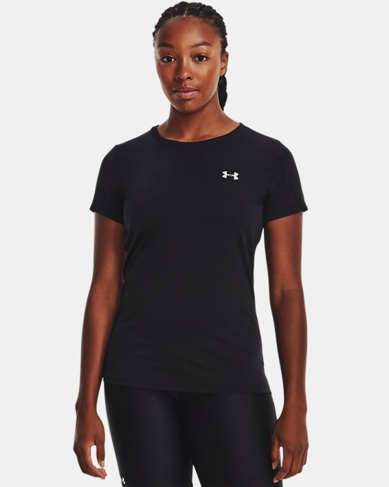 Women's UA Tech™ T-Shirt, Black, pdpMainDesktop image number 1